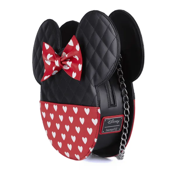 Loungefly x Disney Mickey Minnie Mouse Valentines Reversible Crossbody Bag