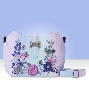 Loungefly x Disney Sleeping Beauty 65th Anniversary Floral Crown Crossbody Bag