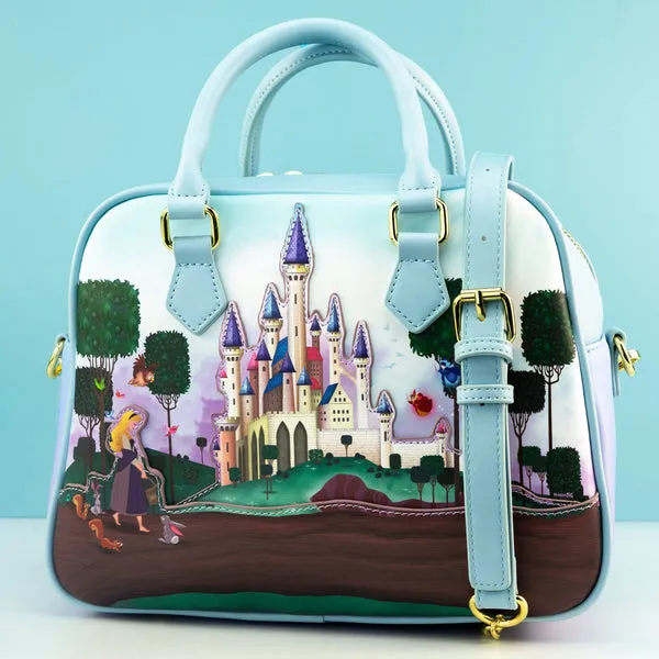 Loungefly x Disney Sleeping Beauty Aurora's Castle Crossbody Bag