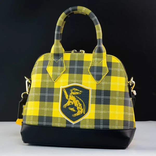 Loungefly x Harry Potter Hufflepuff Varsity Plaid Crossbody Bag