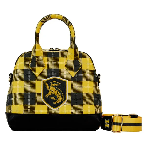 Loungefly x Harry Potter Hufflepuff Varsity Plaid Crossbody Bag