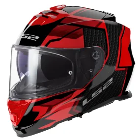 LS2 FF800 Storm II Tracker Helmet - Black/Red