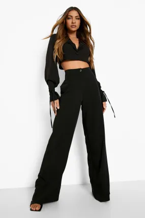 Luxe Matte Satin Wide Leg Pants