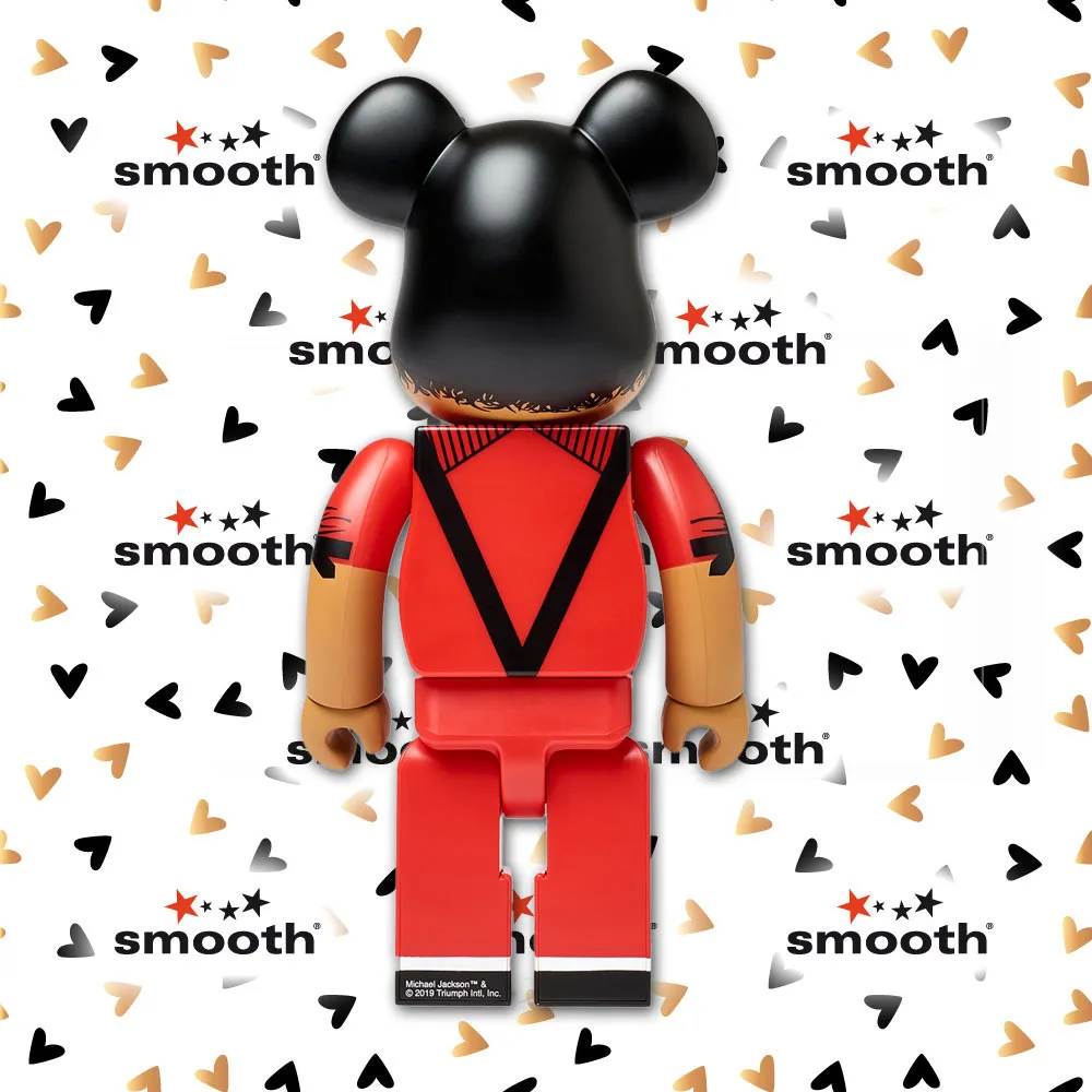 Medicom Toy Michael Jackson Thriller Red Jacket Bearbrick Set 100% 400% Limited Edition