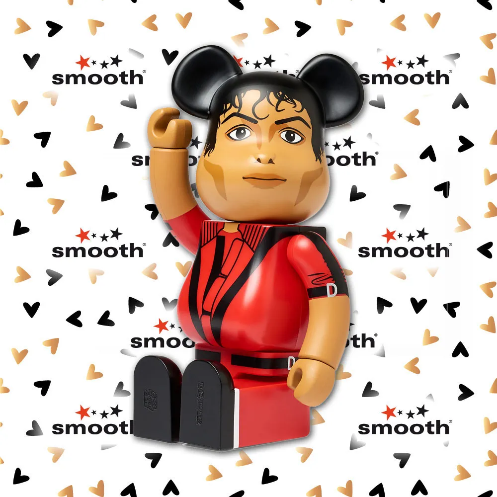 Medicom Toy Michael Jackson Thriller Red Jacket Bearbrick Set 100% 400% Limited Edition