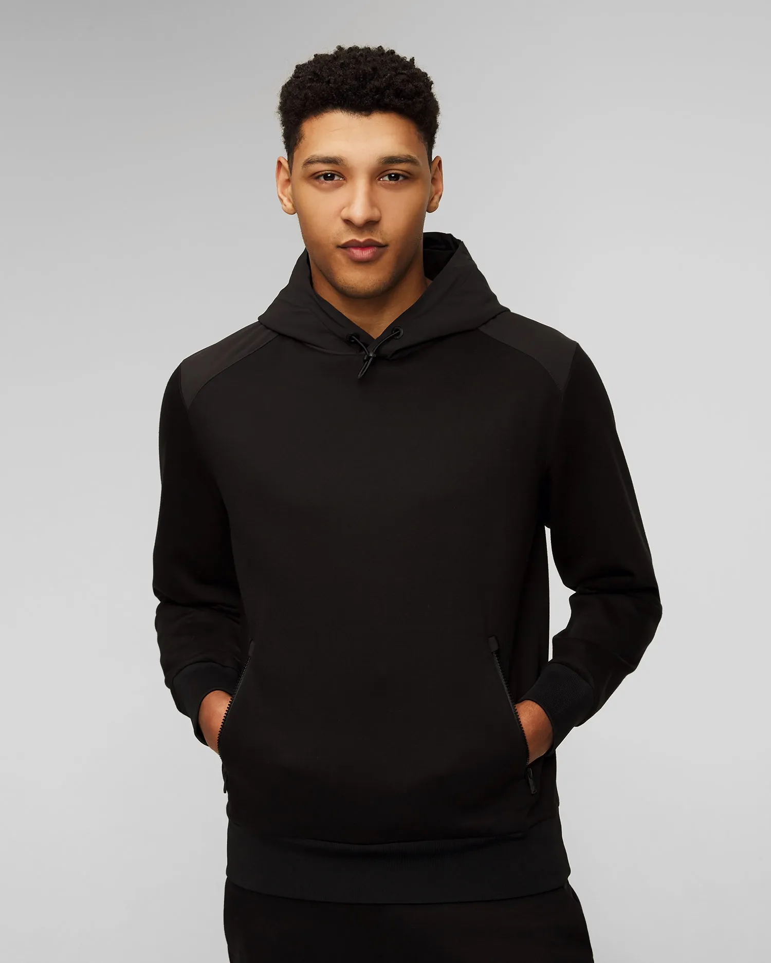 Men's black hoodie Hugo Boss P-Seeger 50506883-1