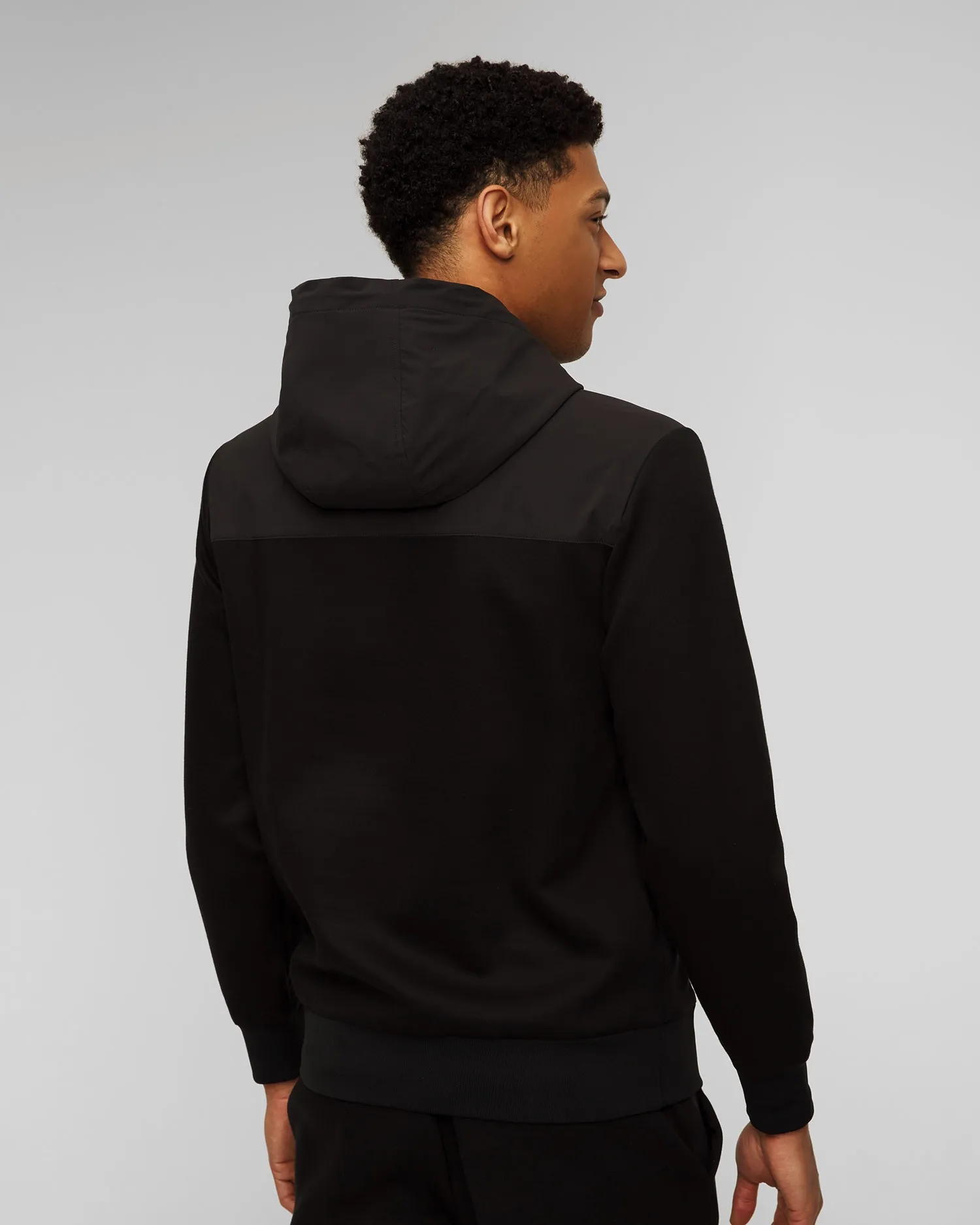 Men's black hoodie Hugo Boss P-Seeger 50506883-1