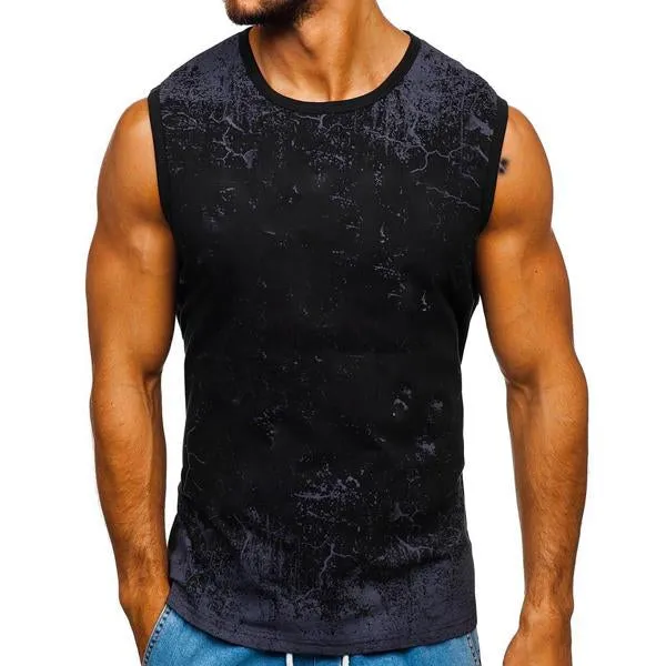 Men's Printed Sleeveless Tank Top 11363355X