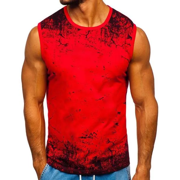 Men's Printed Sleeveless Tank Top 11363355X