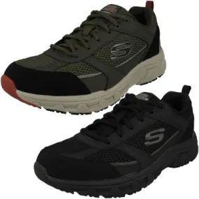 Mens Skechers Lace Up Relaxed Fit Trainers Oak Canyon - Verketta 51898