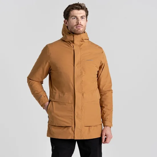 Men's Lorton Pro 3 in 1 Jacket - Taupe / Balsam Green | Craghoppers UK