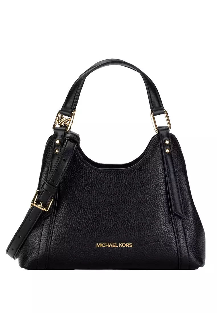 MICHAEL KORS Michael Kors Arlo Small Pebbled Leather Crossbody Bag - Black