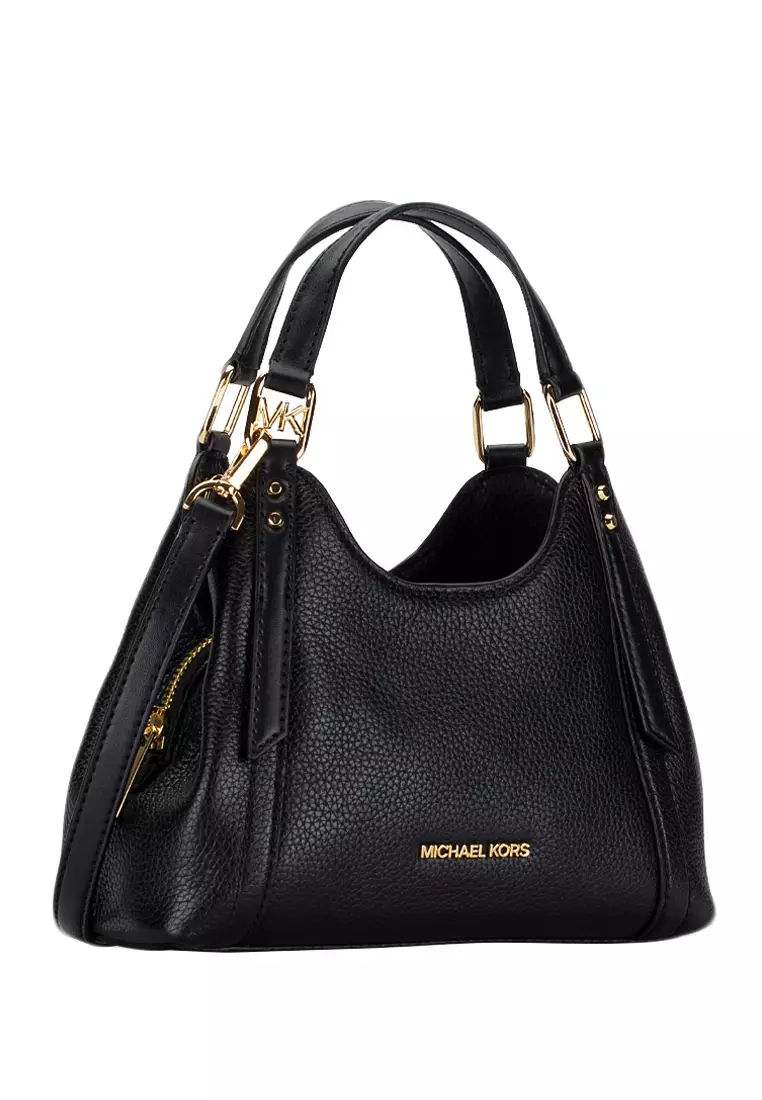 MICHAEL KORS Michael Kors Arlo Small Pebbled Leather Crossbody Bag - Black