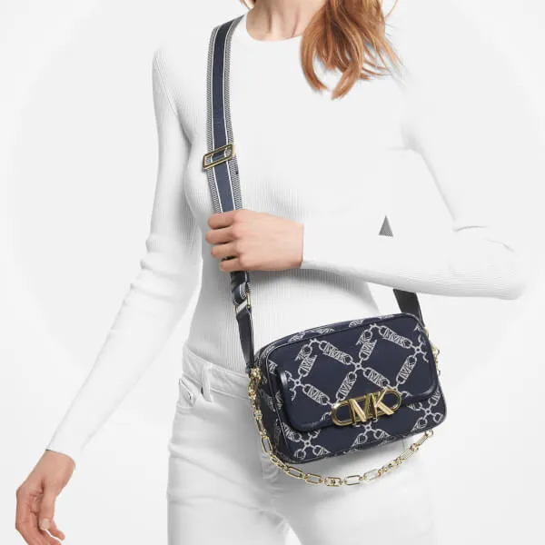 MICHAEL Michael Kors Parker Medium Jacquard-Canvas Crossbody Bag