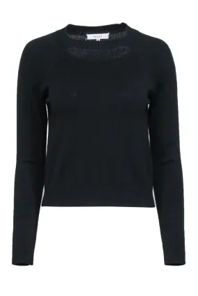 Milly - Black Wool Sweater w/ Cutout Sz P