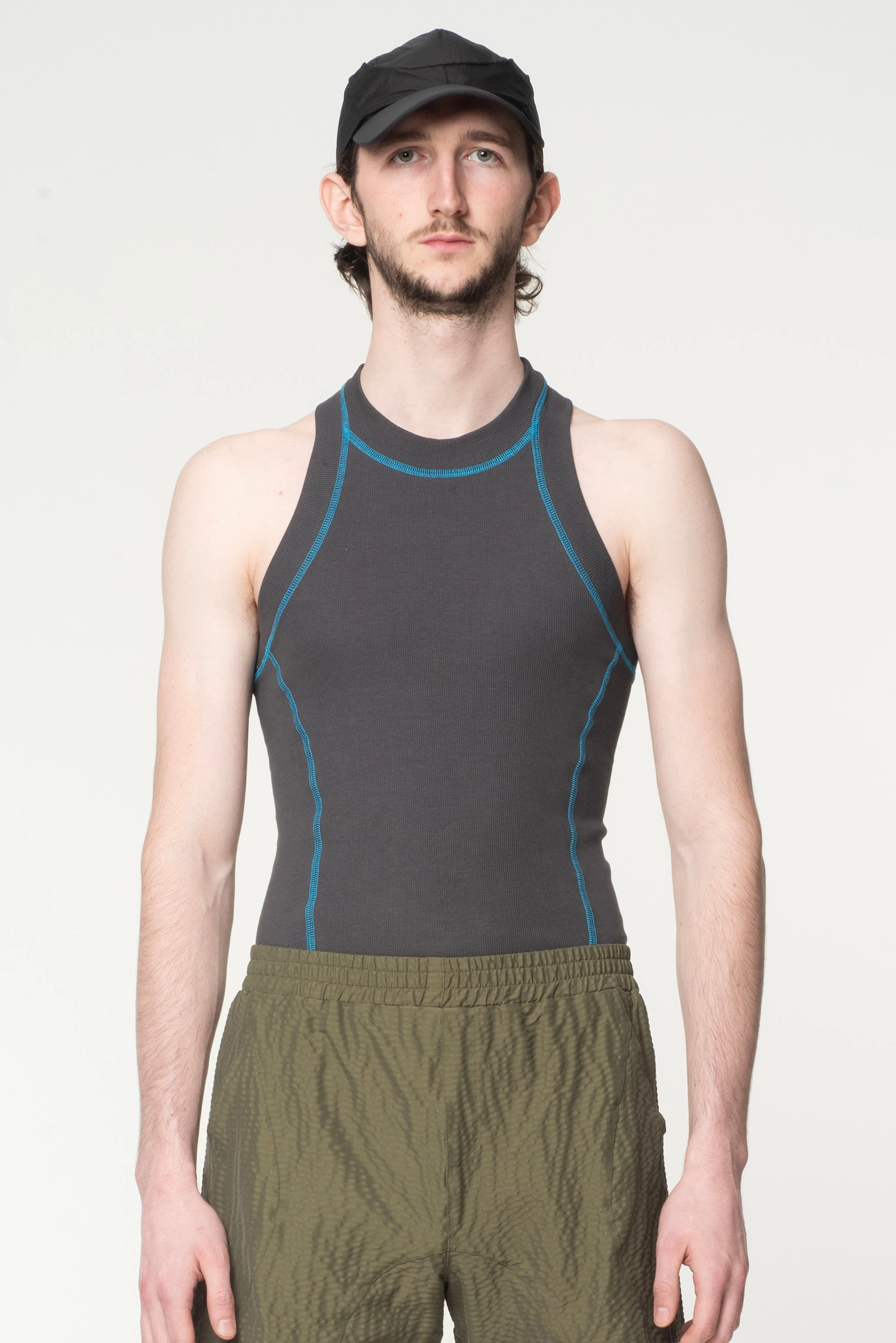 MOVEMENT RIB VEST - ANTHRACITE/ TROPICAL BLUE