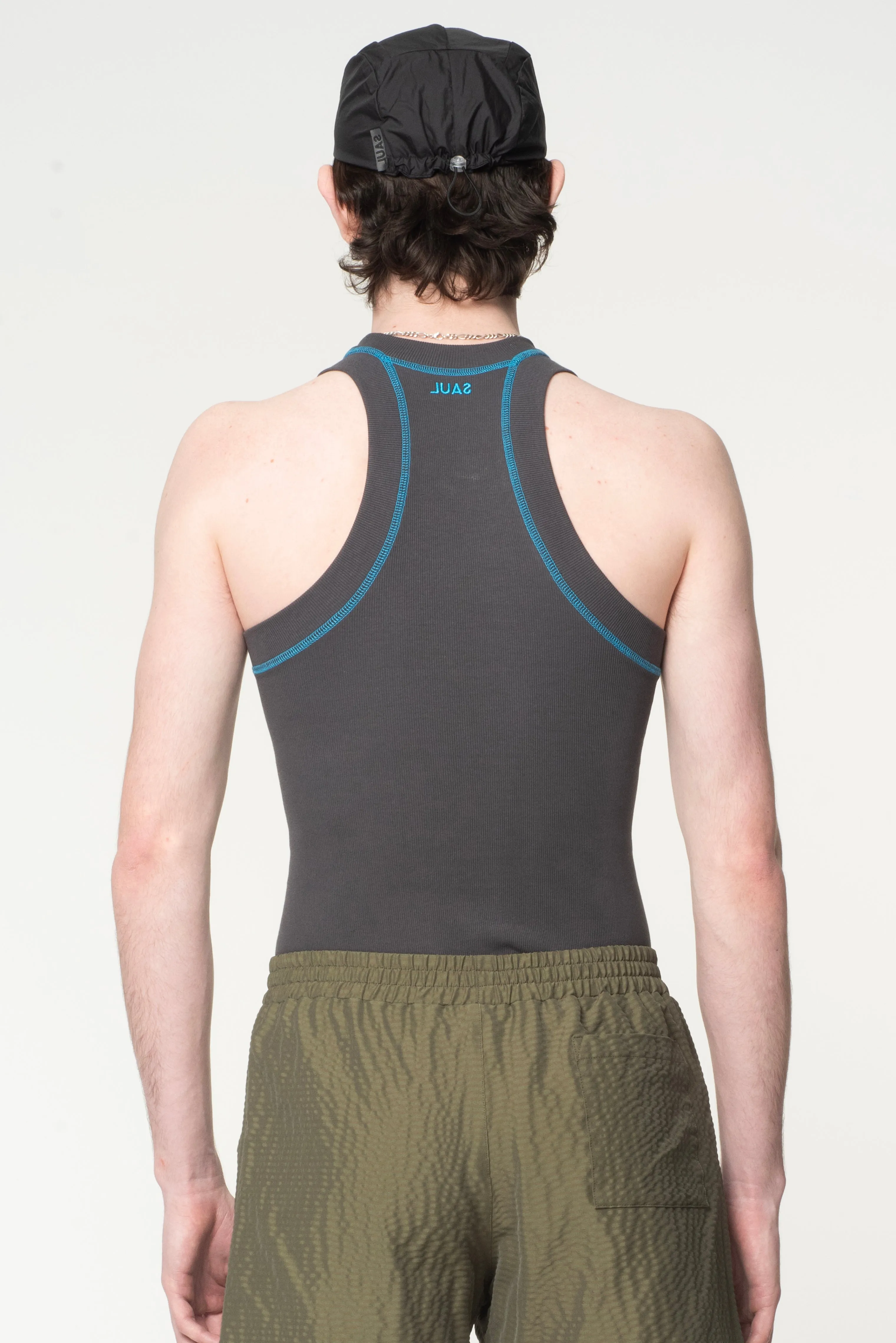 MOVEMENT RIB VEST - ANTHRACITE/ TROPICAL BLUE