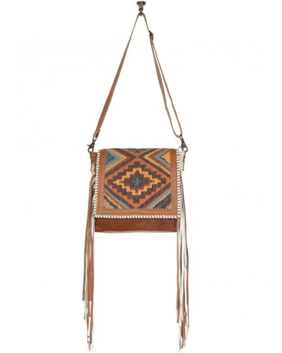 Myra Bag Women's Boho Chic Style Hair-On Hide Crossbody Bag