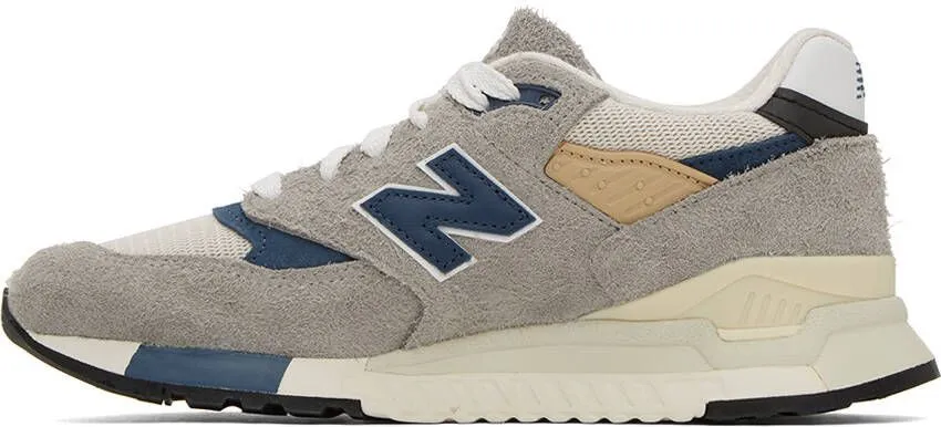 New Balance Gray & Blue Made In USA 998 Sneakers