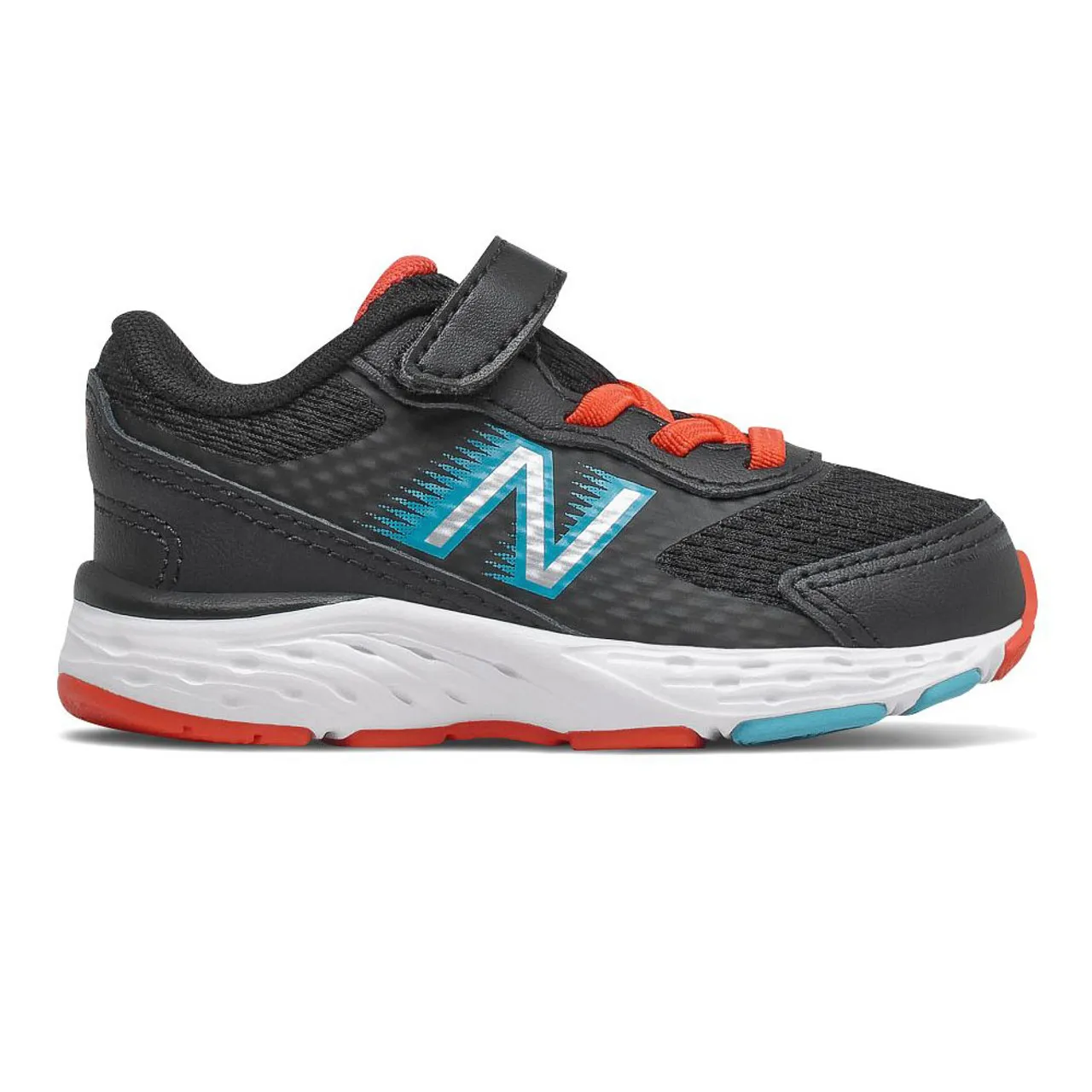 New Balance Infant Bungee 680v6 - Black / Ghost Pepper / Virtual Sky