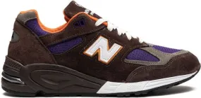 New Balance Made in USA 990v2 Brown Orange Purple sneakers