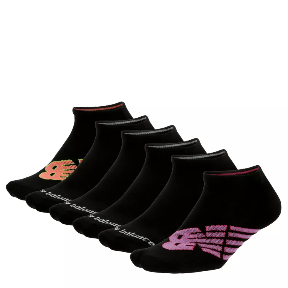 NEW BALANCE  WOMENS PERFORMANCE LOW CUT SOCKS 6 PAIRS