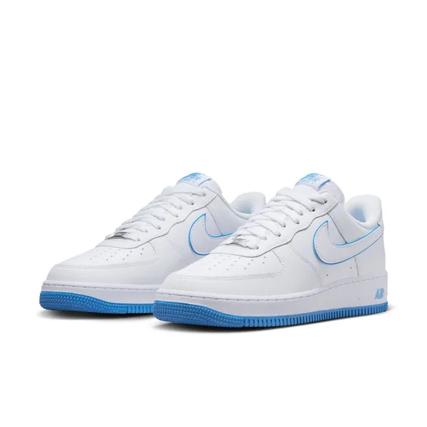 Nike Air Force 1 07 , WHITE/UNIVERSITY BLUE-WHITE