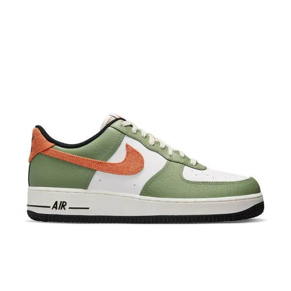 Nike Air Force 1 07, OIL GREEN/SAFETY ORANGE-WHITE-SAIL