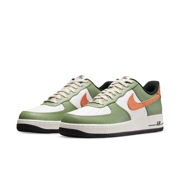 Nike Air Force 1 07, OIL GREEN/SAFETY ORANGE-WHITE-SAIL