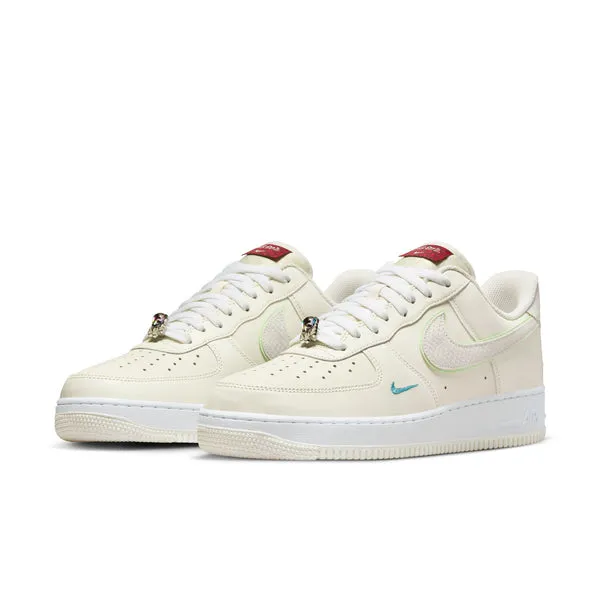 Nike Air Force 1 07, SAIL/VAPOR GREEN-WHITE-UNIVERSITY RED