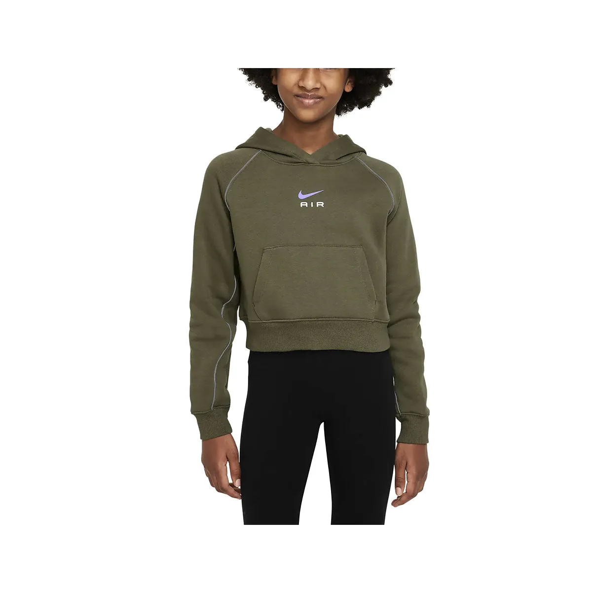 Nike Air Girls French Terry Crop Hoodie