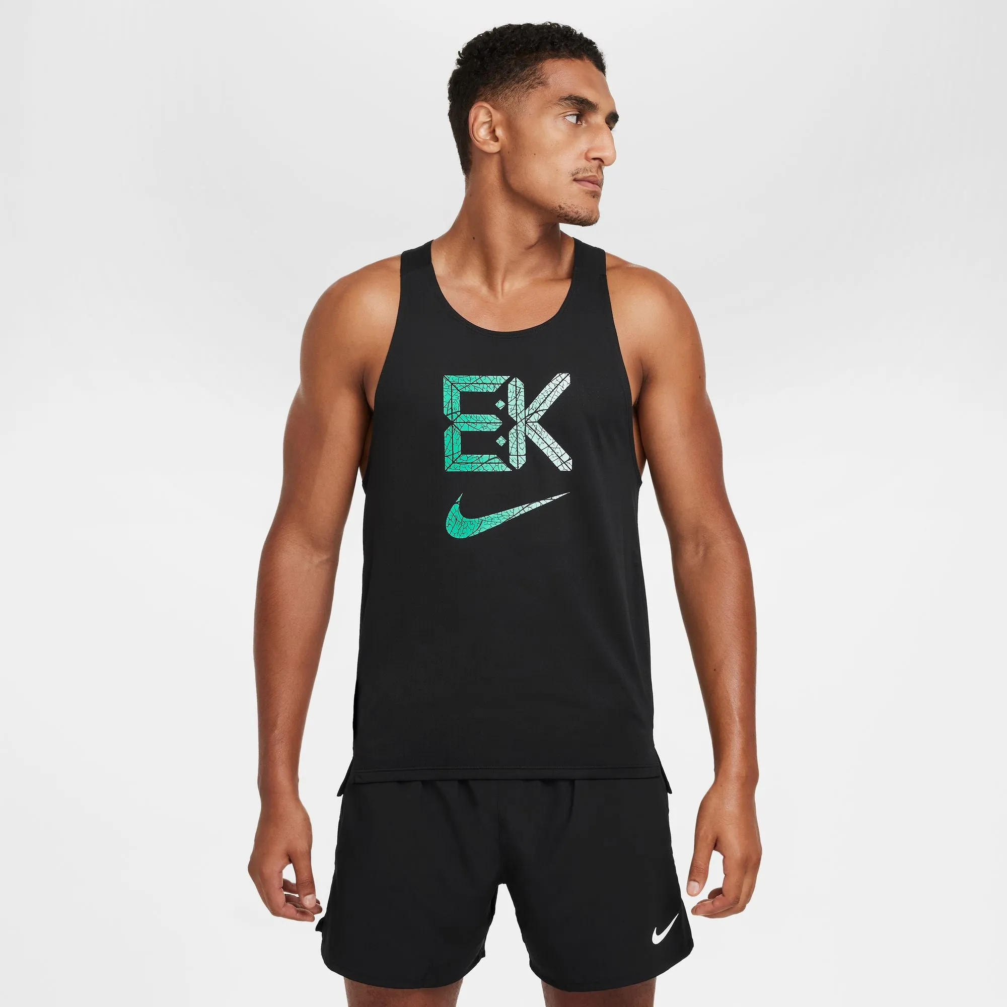 Nike Men's Dri-FIT Fast Kipchoge Running Vest Black / Stadium Green