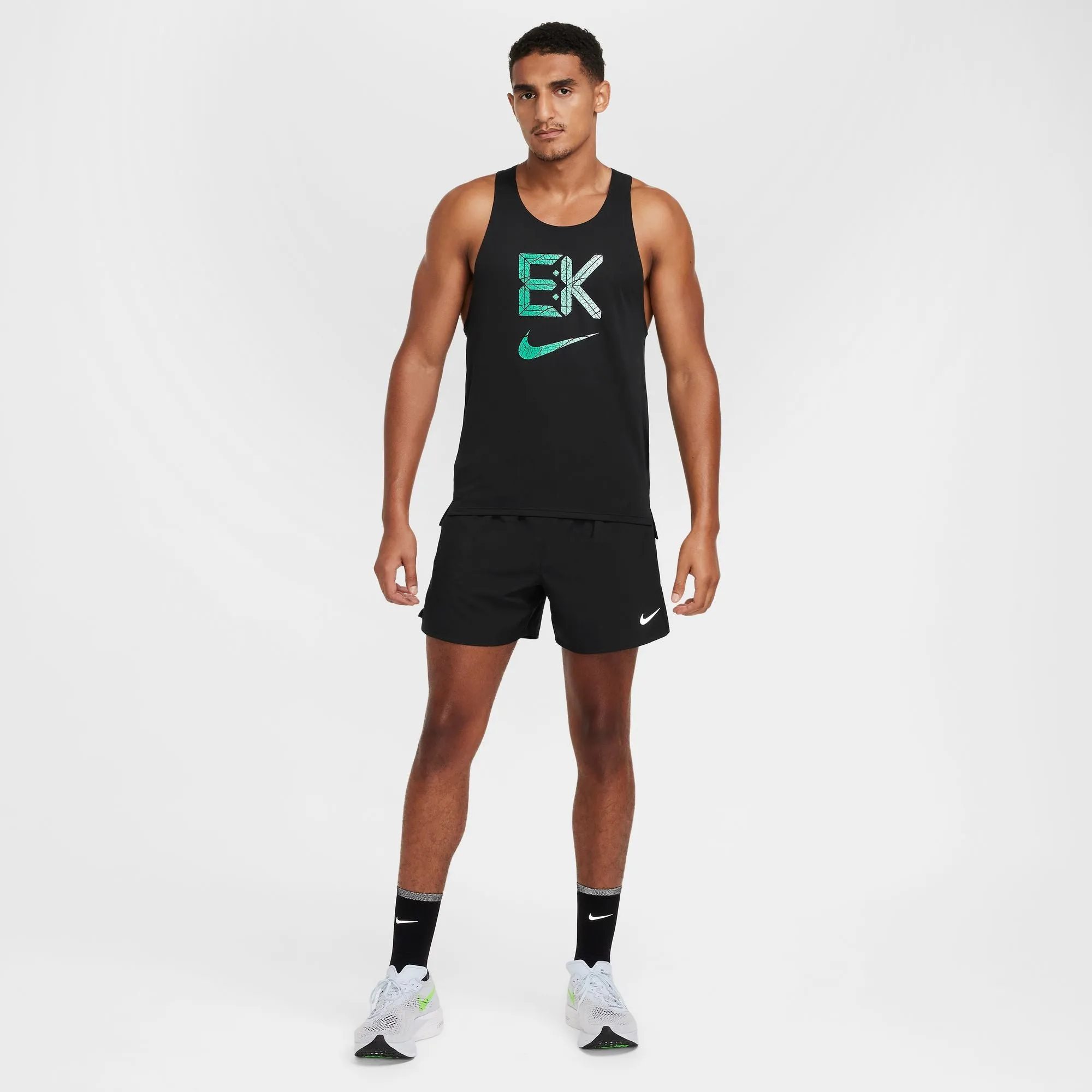 Nike Men's Dri-FIT Fast Kipchoge Running Vest Black / Stadium Green