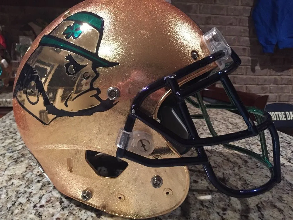 Notre Dame Football 2015 Shamrock Series Game Used Worn Helmet #36