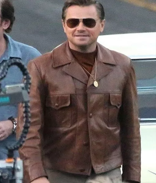 Once Upon a Time in Holloywood's Rick Dalton (Leonardo) Vintage Brown Jacket