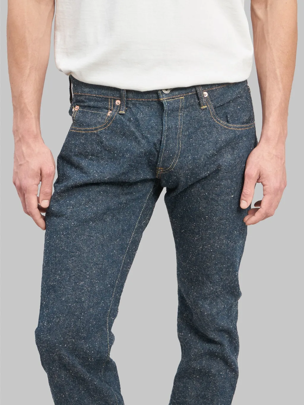 ONI Denim 622-CCD Crushed Concrete Denim 14.7oz Relaxed Tapered Jeans