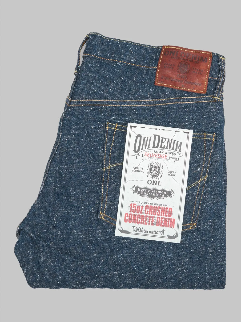 ONI Denim 622-CCD Crushed Concrete Denim 14.7oz Relaxed Tapered Jeans