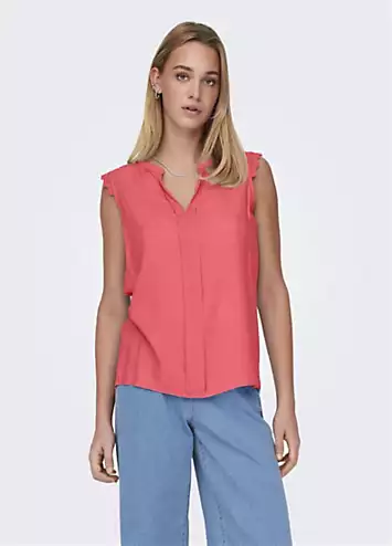 Only Kimmi V-Neck Sleeveless Top | Grattan