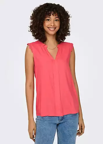 Only Kimmi V-Neck Sleeveless Top | Grattan