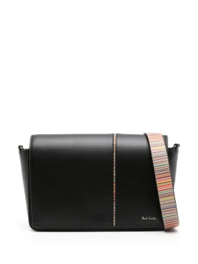 Paul Smith    Paul Smith Signature Stripe Leather Crossbody Bag