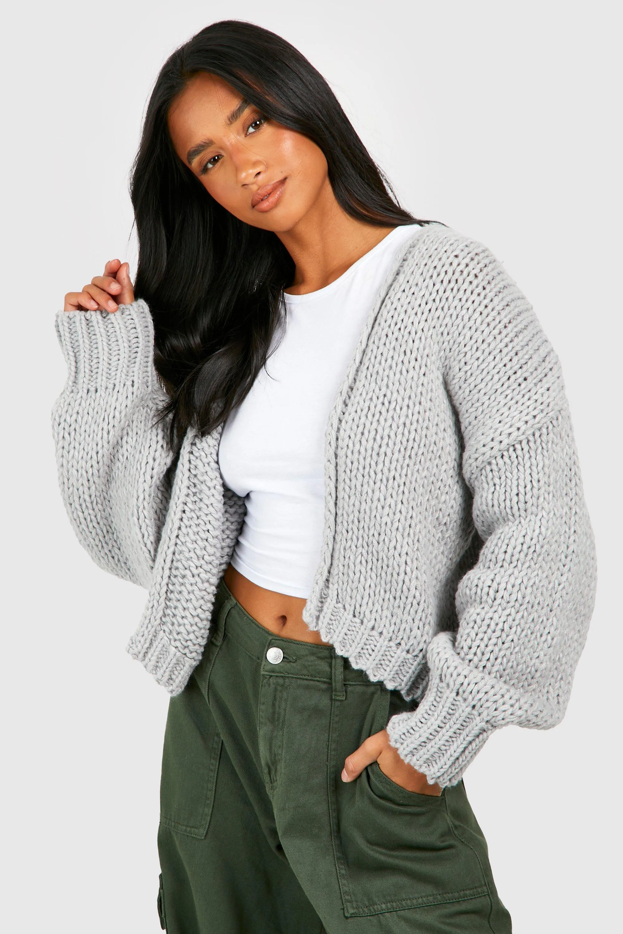 Petite Chunky Cardigan