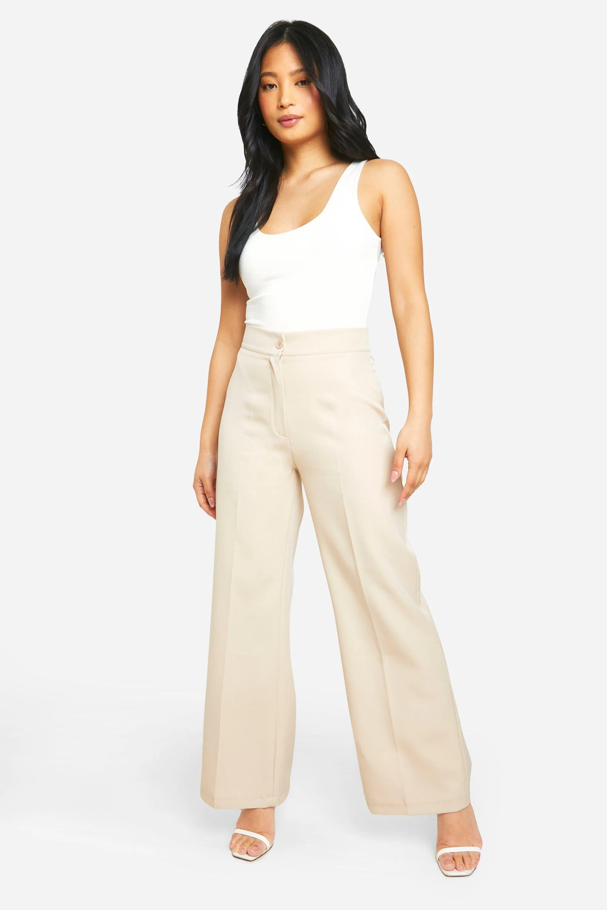 Petite Tailored Straight Leg Pants