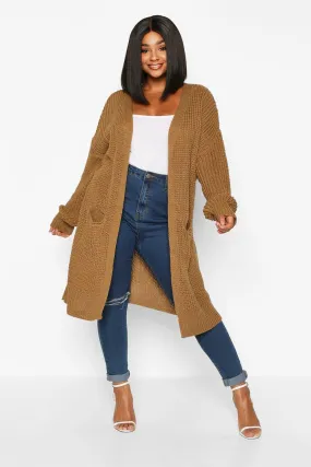 Plus Oversized Boyfriend Cardigan