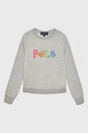 Polo Ralph Lauren Kids 5-6 Ya Kz ocuk Polo Bear Sweatshirt