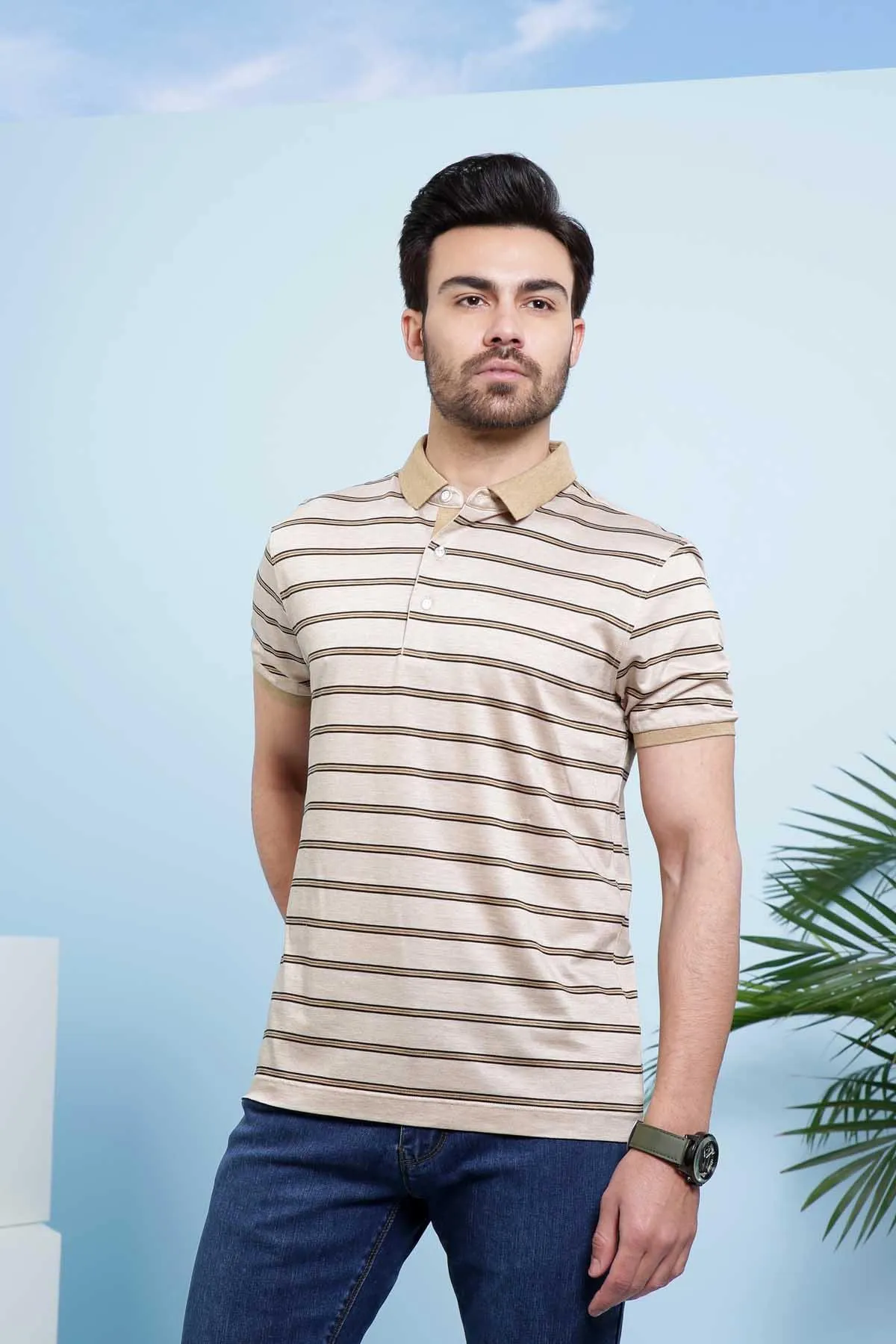 POLO SHIRT LIGHT BROWN