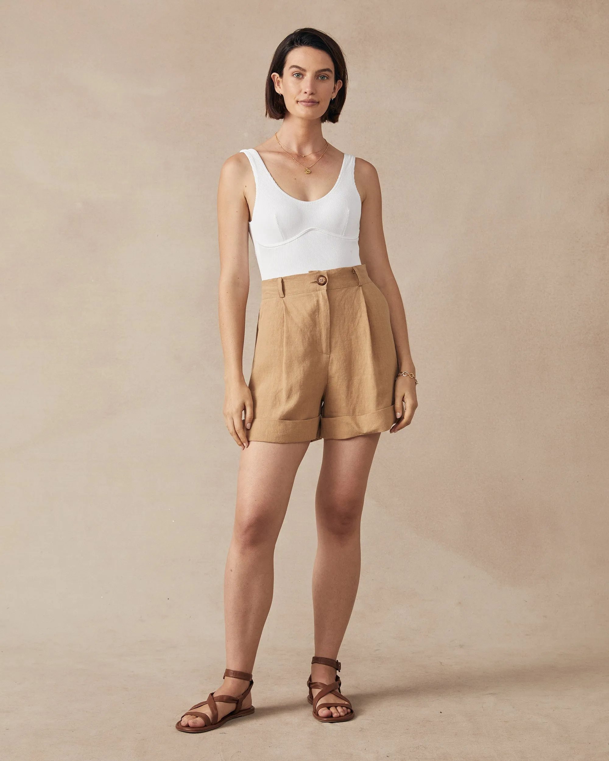 Poppy Shorts Fawn