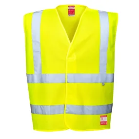 Portwest FR71 Yellow Hi-Vis Anti-Static FR Vest (Pack of 50)