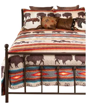 Product Name:  Carsten Home Western Stripe Quilt Set - Queen