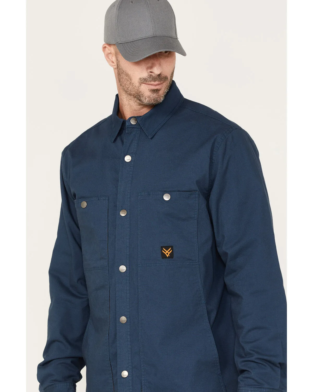 Product Name:  Hawx Men's Weathered Ripstop Snap Shirt Jacket - Big & Tall