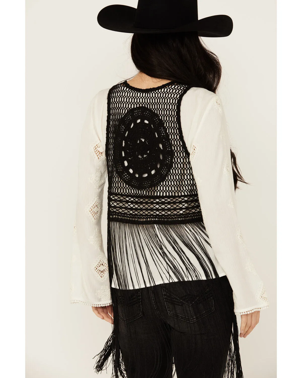 Product Name:  Idyllwind Women's Hawls Crochet Fringe Vest